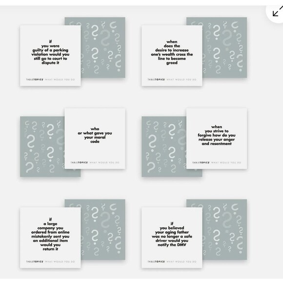 TableTopics What Would You Do: Questions to Start Great Conversations NEW Sealed - Picture 6 of 6